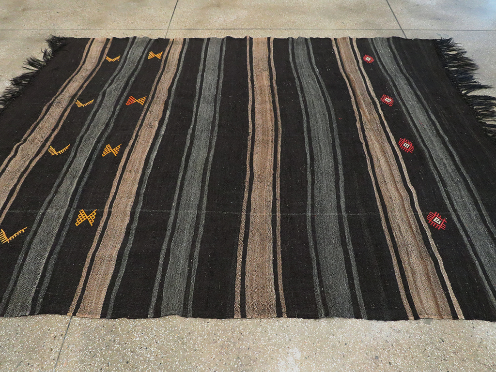 Mid-20th Century Handmade Turkish Flatweave, No.30069 - Gsblank