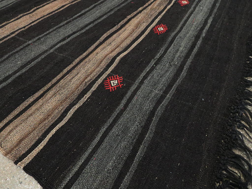 Mid-20th Century Handmade Turkish Flatweave, No.30069 - Gsblank