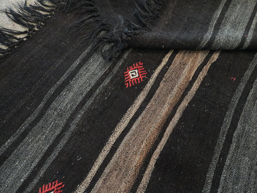 Mid-20th Century Handmade Turkish Flatweave, No.30069 - Gsblank