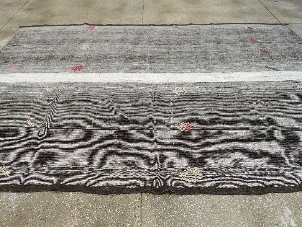 Mid-20th Century Handmade Turkish Flatweave Kilim, No.30076 - Gsblank