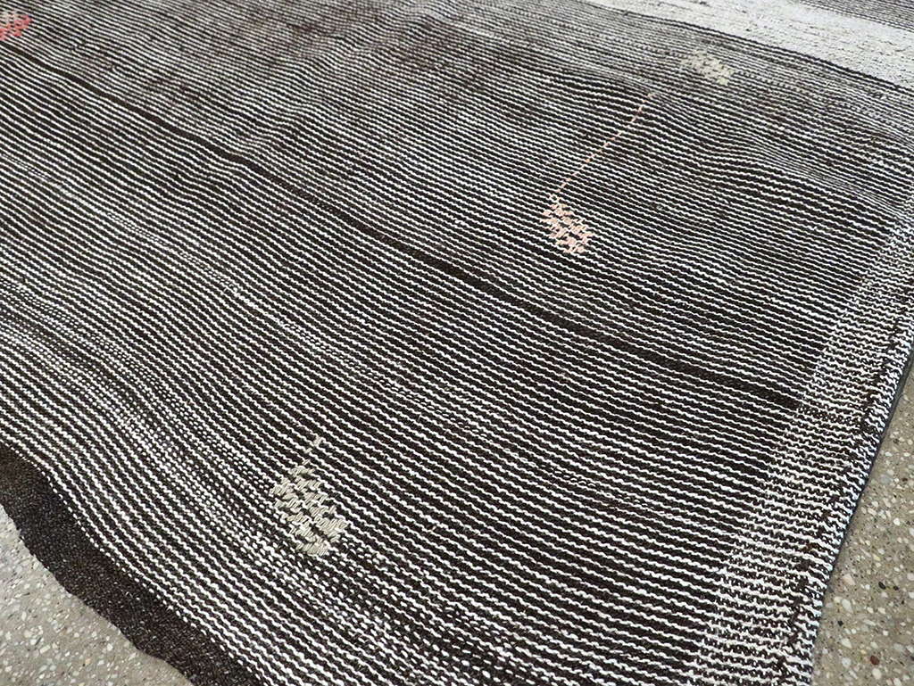 Mid-20th Century Handmade Turkish Flatweave Kilim, No.30076 - Gsblank