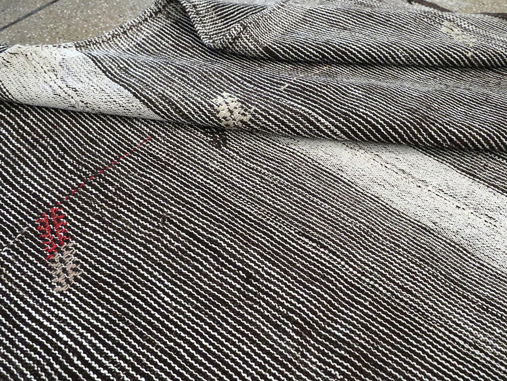 Mid-20th Century Handmade Turkish Flatweave Kilim, No.30076 - Gsblank