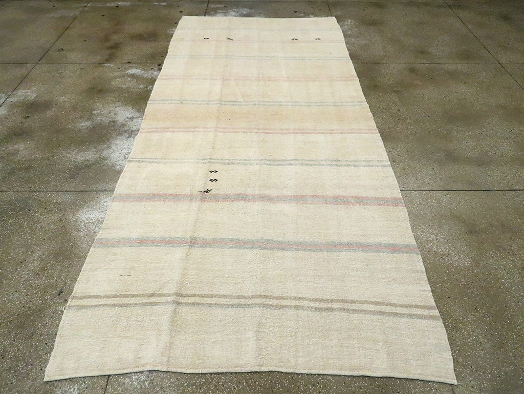 Vintage Turkish Gallery Size Flatweave, No.30079 - Gsblank