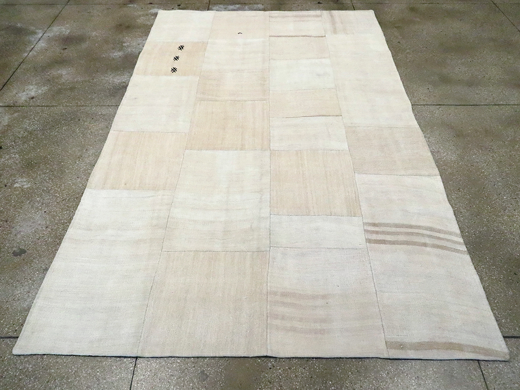 Contemporary Handmade Turkish Flatweave, No.30087 - Gsblank