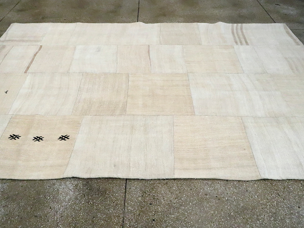 Contemporary Handmade Turkish Flatweave, No.30087 - Gsblank