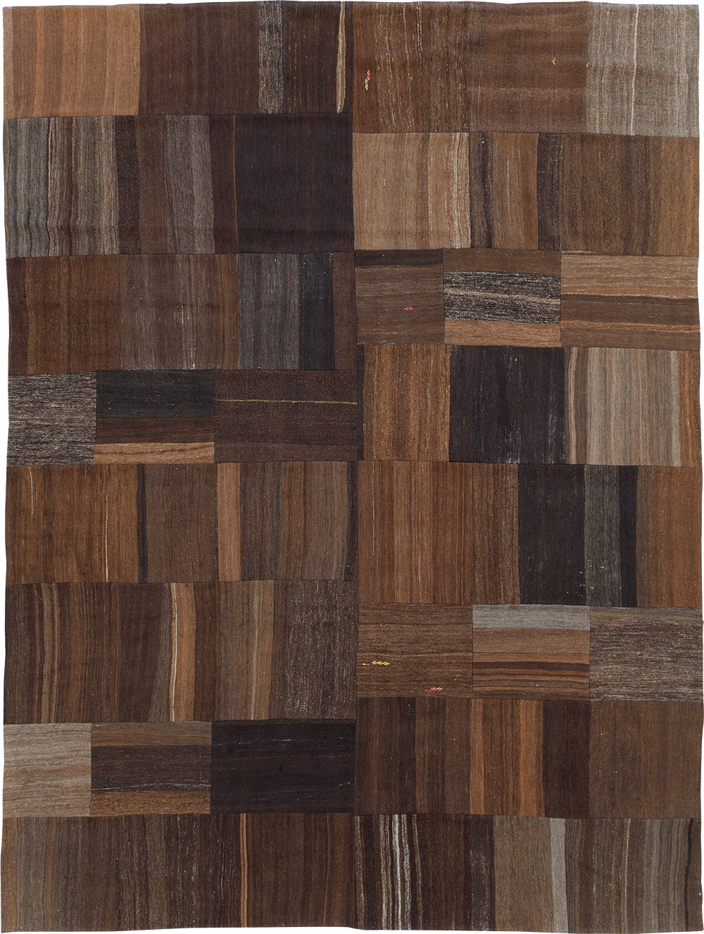 Contemporary Turkish Flatweave Kilim Patchwork Room Size Carpet, No.30089 - Gsblank