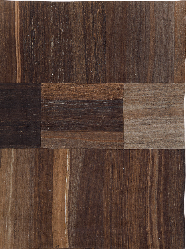 Contemporary Turkish Flatweave Kilim Patchwork Room Size Carpet, No.30089 - Gsblank