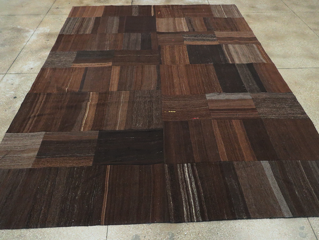 Contemporary Turkish Flatweave Kilim Patchwork Room Size Carpet, No.30089 - Gsblank