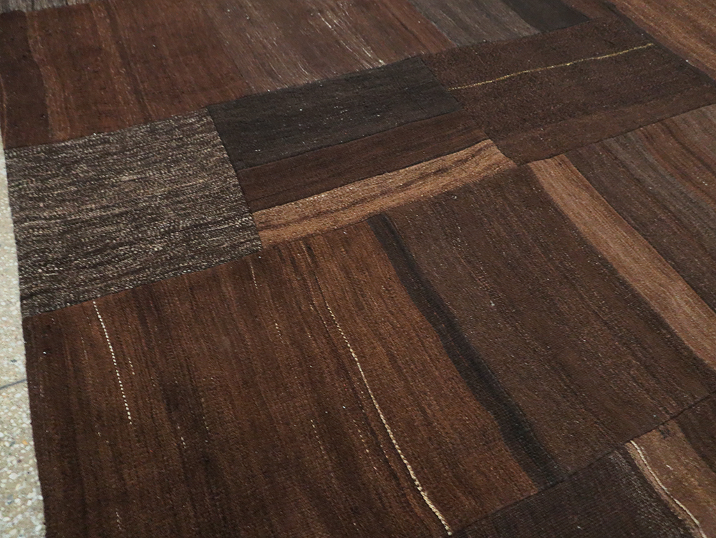 Contemporary Turkish Flatweave Kilim Patchwork Room Size Carpet, No.30089 - Gsblank