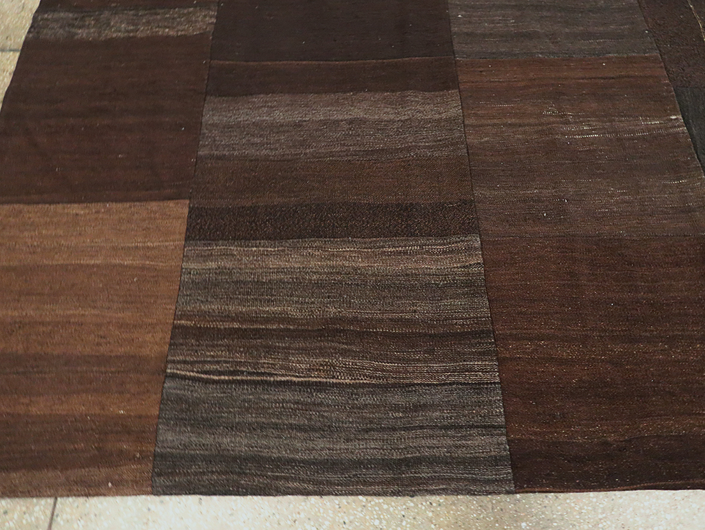 Contemporary Turkish Flatweave Kilim Patchwork Room Size Carpet, No.30089 - Gsblank