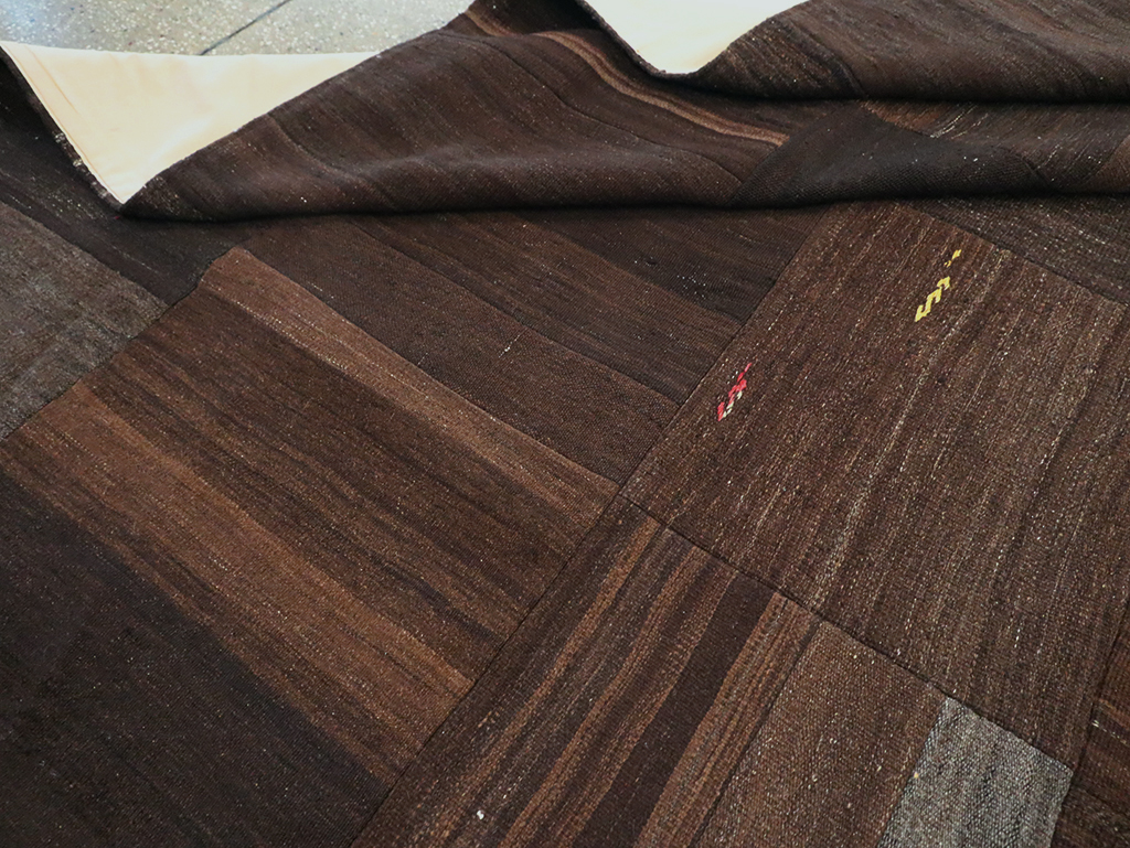 Contemporary Turkish Flatweave Kilim Patchwork Room Size Carpet, No.30089 - Gsblank