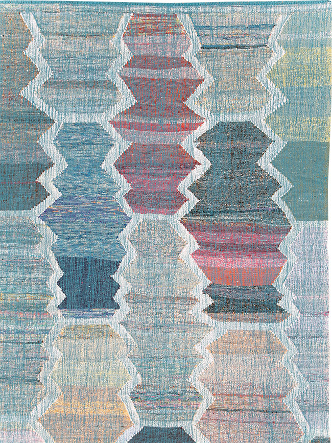 Contemporary Turkish Flatweave Kilim Large Room Size Carpet, No.30097 - Gsblank