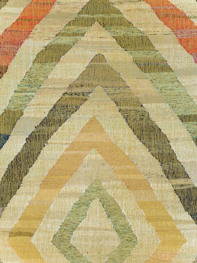 Large Contemporary Turkish Flatweave Kilim, No.30098 - Gsblank