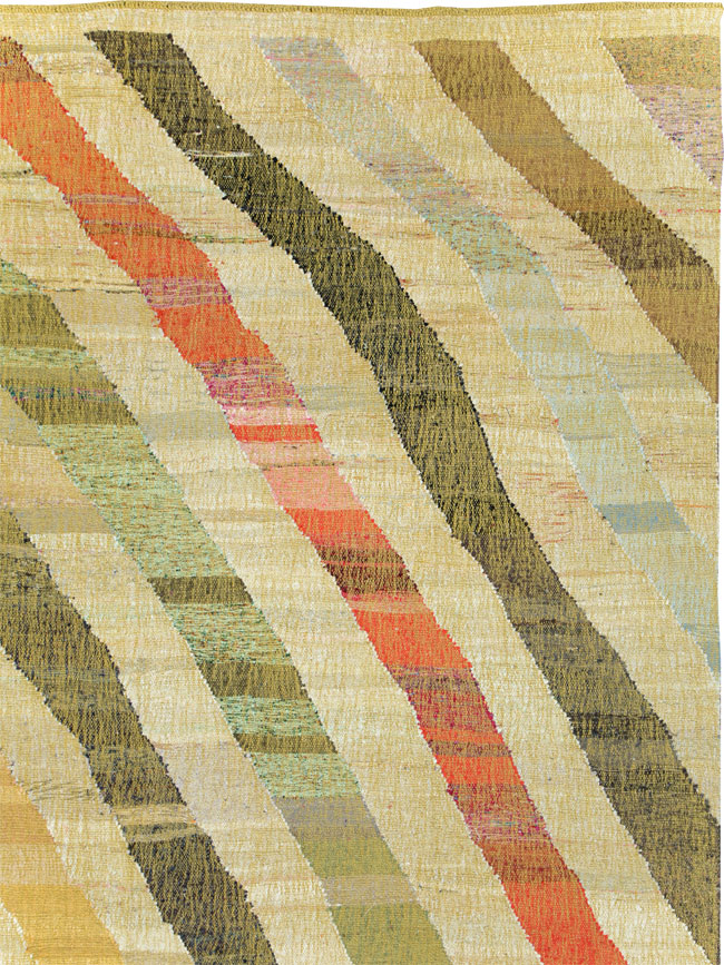 Large Contemporary Turkish Flat-Weave Kilim, No.30098 - Gsblank