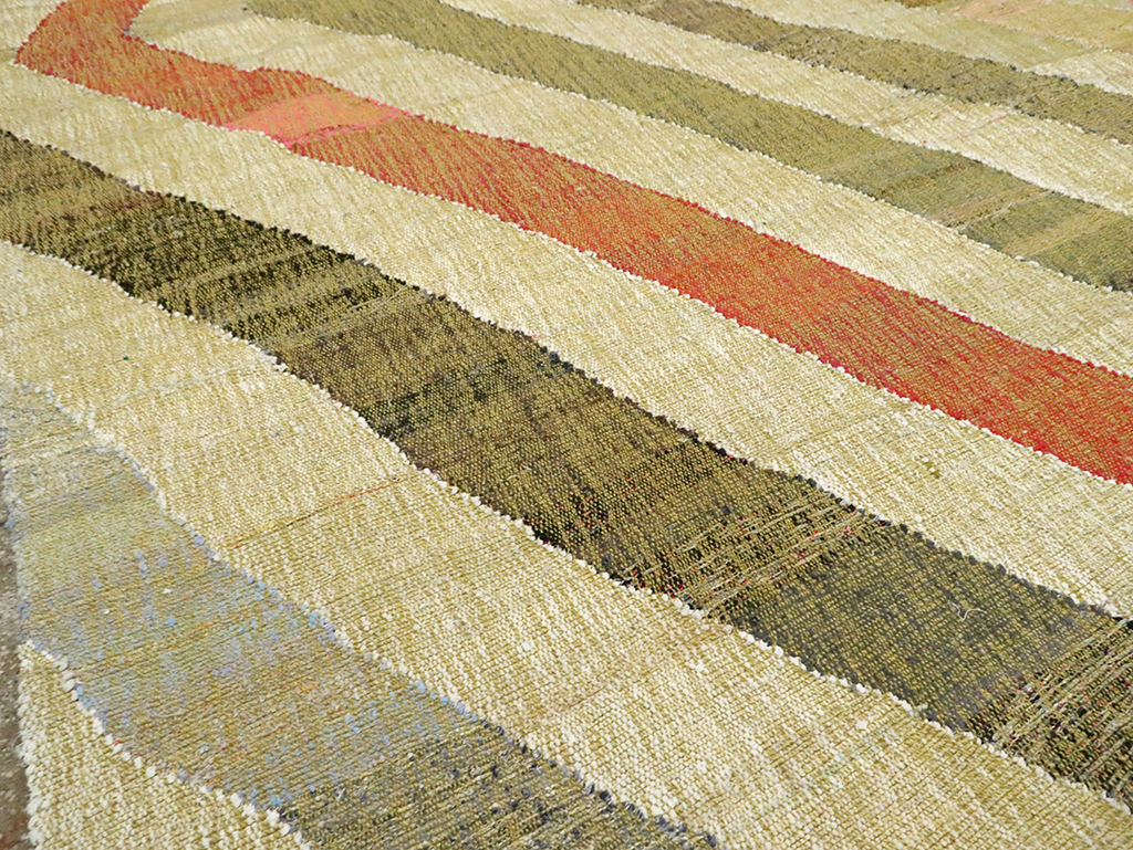 Large Contemporary Turkish Flat-Weave Kilim, No.30098 - Gsblank