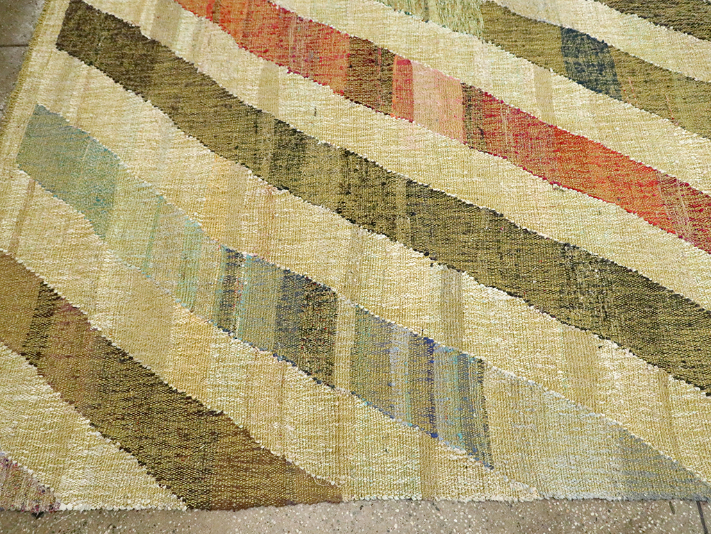 Large Contemporary Turkish Flat-Weave Kilim, No.30098 - Gsblank
