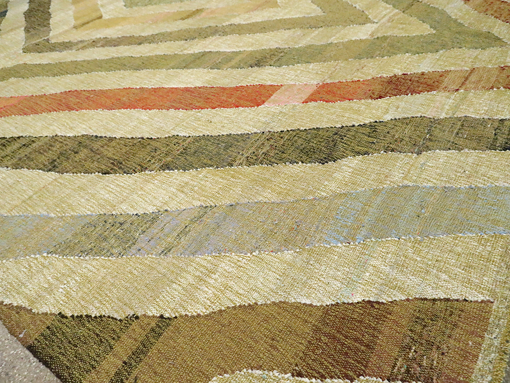 Large Contemporary Turkish Flat-Weave Kilim, No.30098 - Gsblank