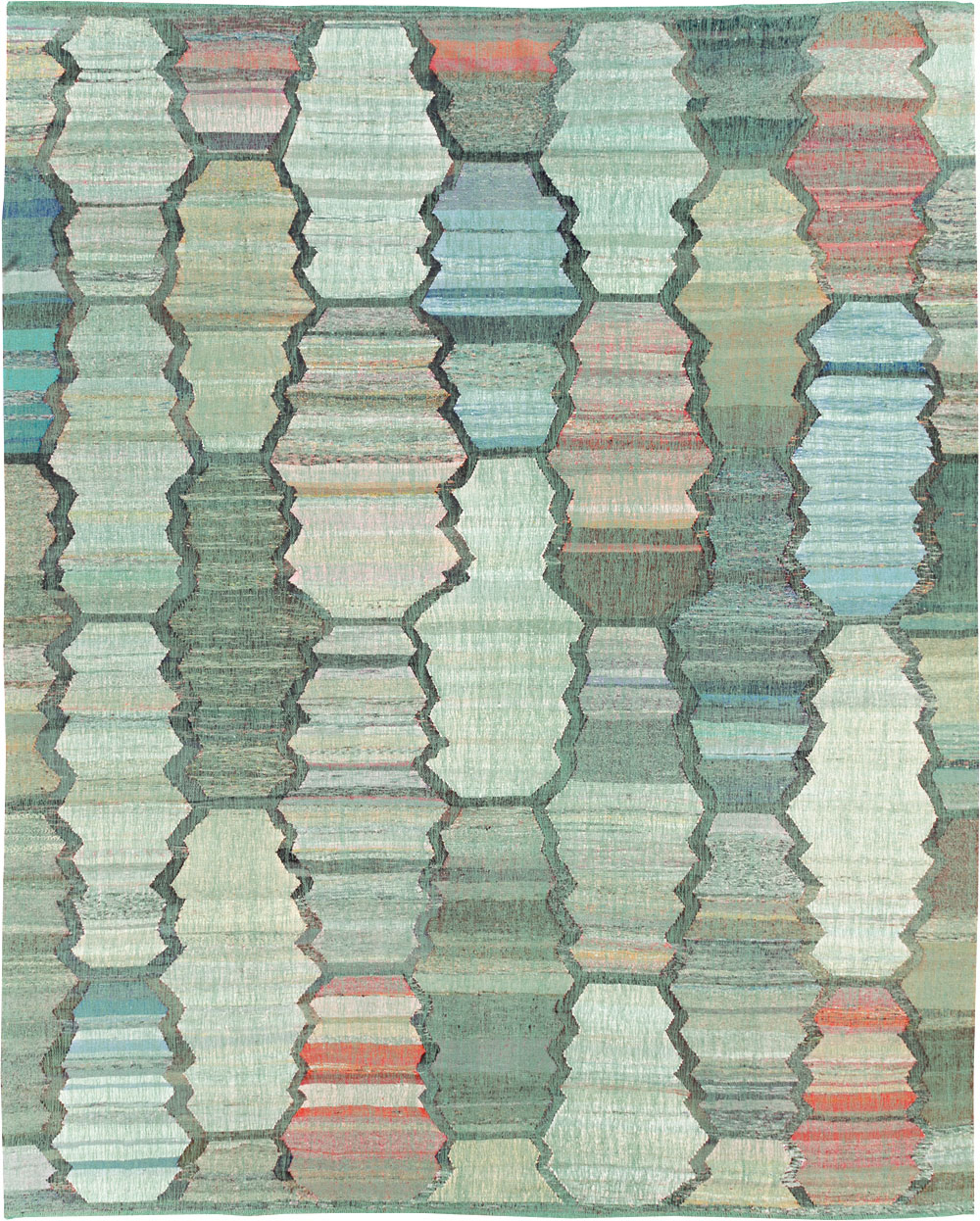 Contemporary Turkish Flatweave, No.30100 - Gsblank