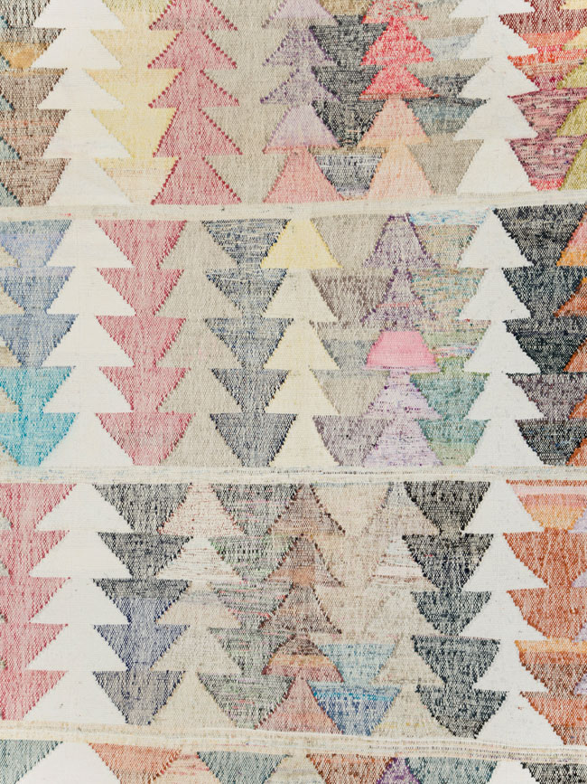 Contemporary Turkish Flatweave Kilim Room Size Carpet, No.30101 - Gsblank