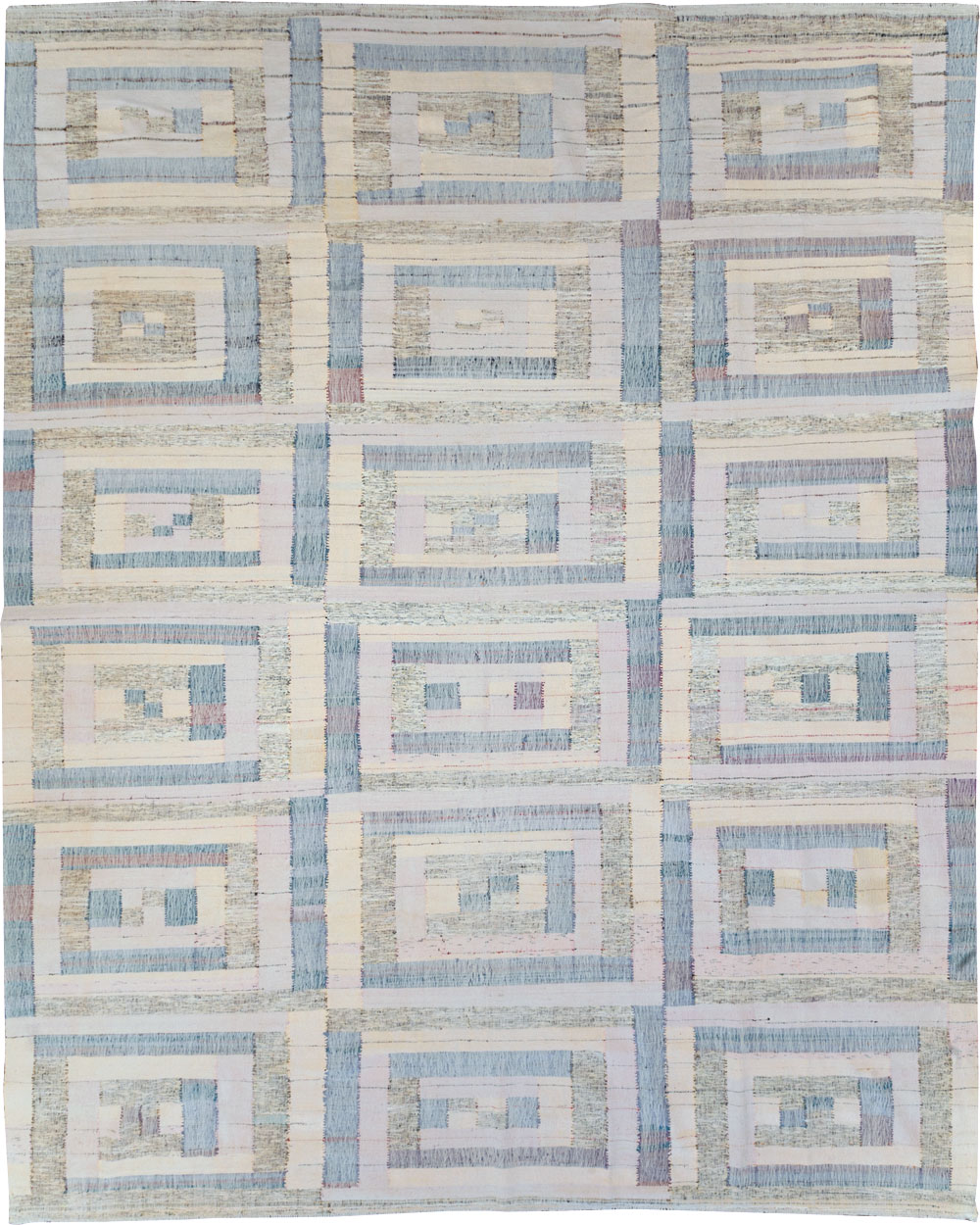 Contemporary Turkish Flatweave Kilim Large Room Size Carpet, No.30102 - Gsblank