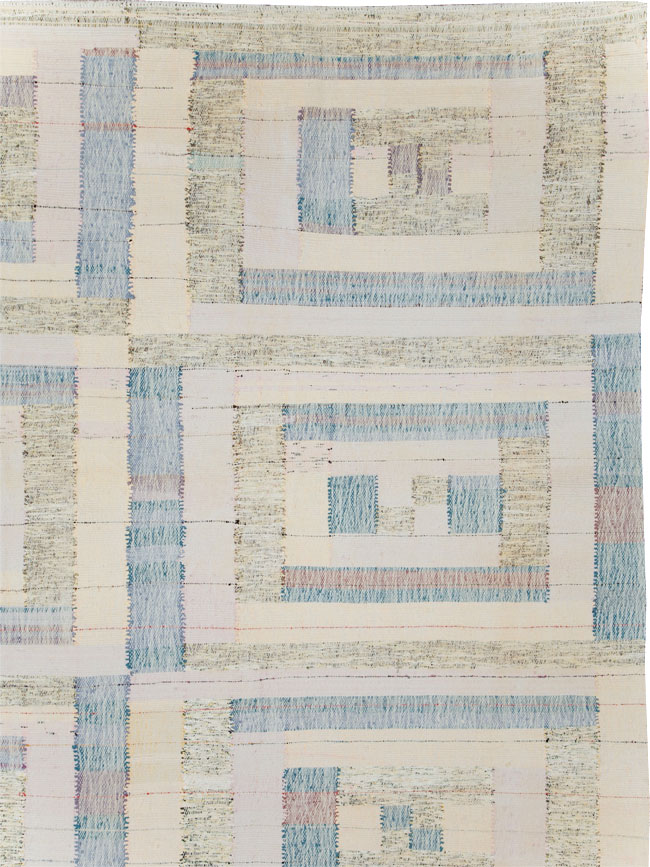 Contemporary Turkish Flatweave Kilim Large Room Size Carpet, No.30102 - Gsblank