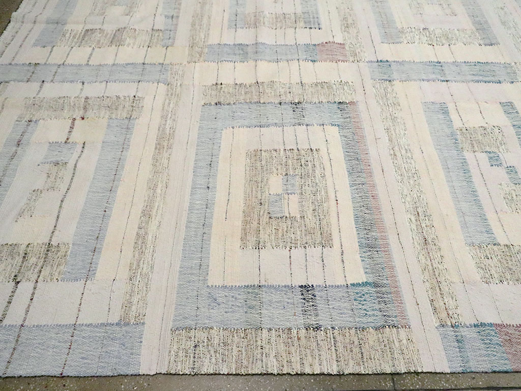 Contemporary Turkish Flatweave Kilim Large Room Size Carpet, No.30102 - Gsblank
