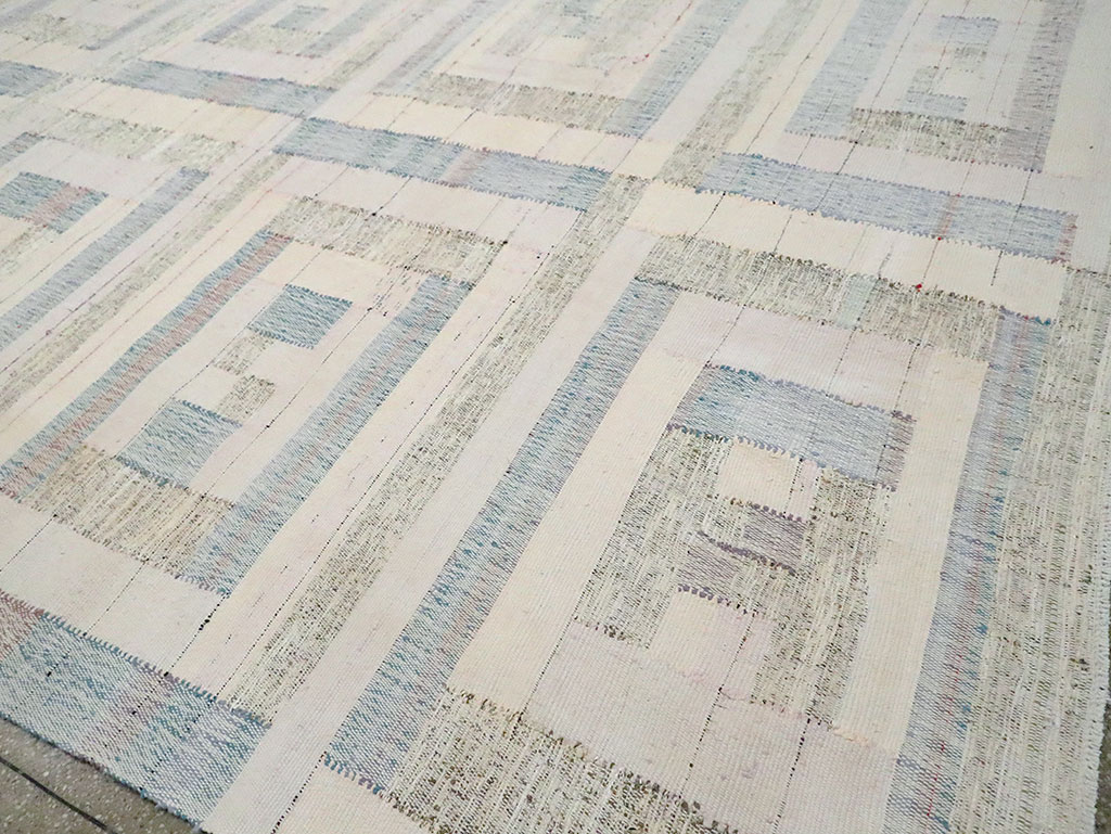 Contemporary Turkish Flatweave Kilim Large Room Size Carpet, No.30102 - Gsblank