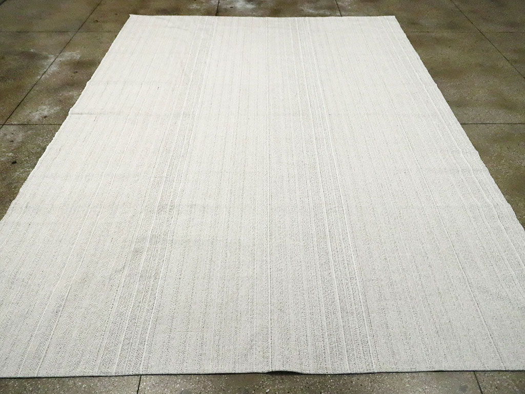 Mid-20th Century Room Size Turkish Flatweave Kilim, No.30105 - Gsblank