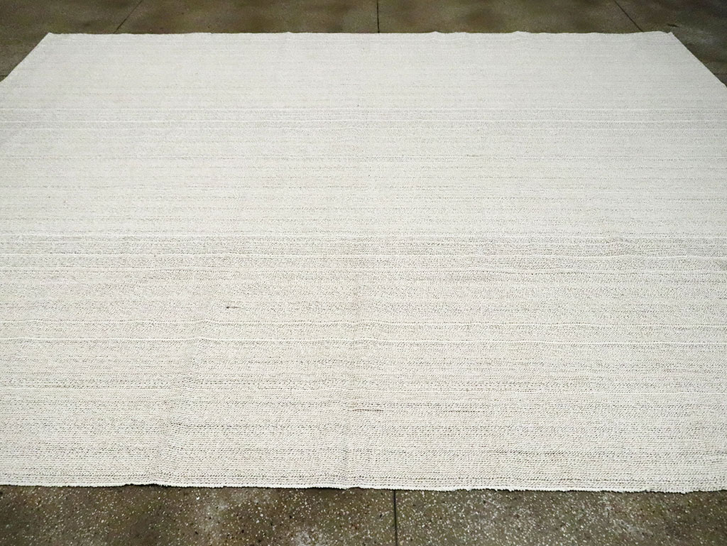 Mid-20th Century Room Size Turkish Flatweave Kilim, No.30105 - Gsblank