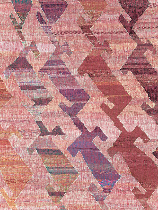 Large Contemporary Geometric Turkish Flatweave, No.30113 - Gsblank