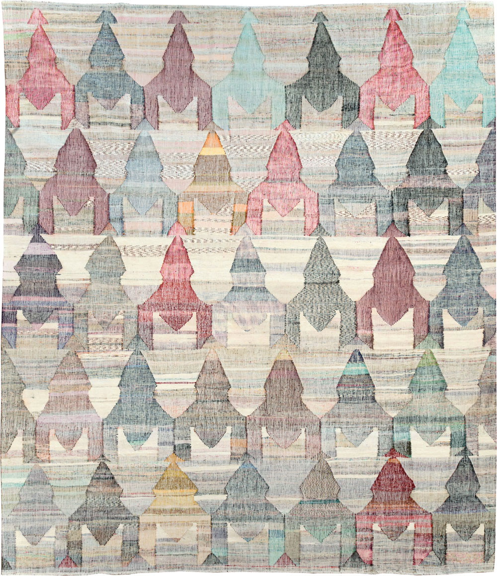 Modern Turkish Flatweave, No.30114 - Gsblank