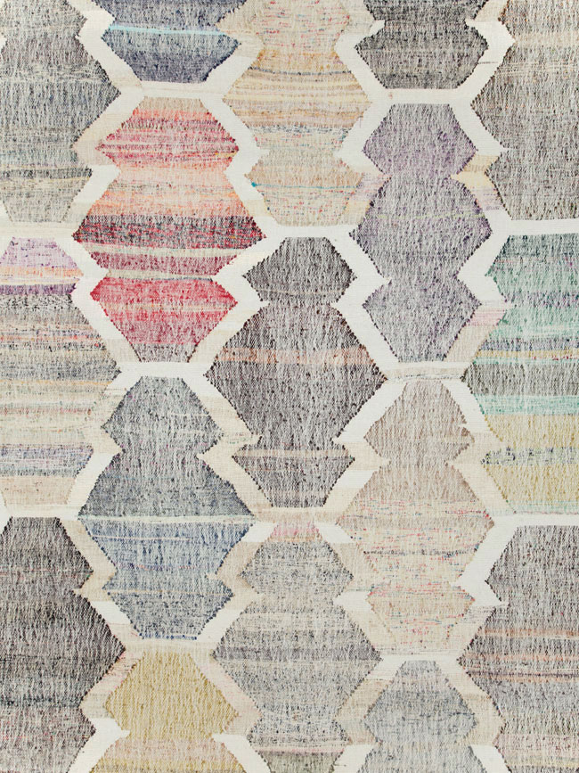 Contemporary Turkish Flatweave Kilim Large Room Size Carpet, No.30115 - Gsblank