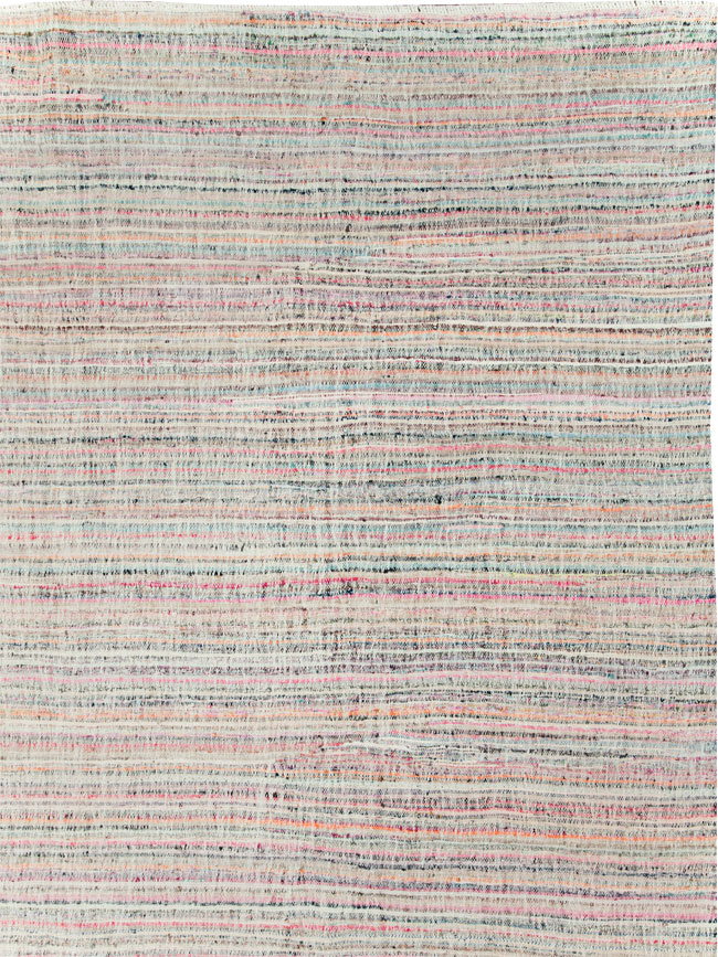 Contemporary Handmade Turkish Flatweave, No.30116 - Gsblank