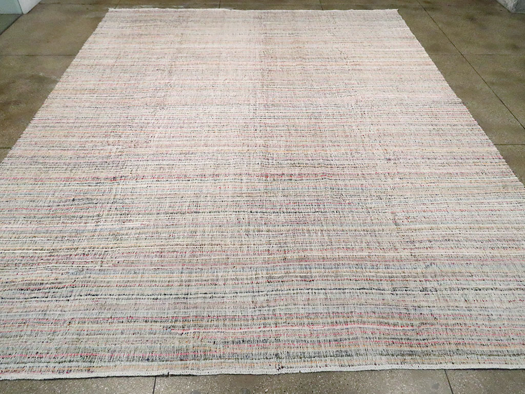 Contemporary Handmade Turkish Flatweave, No.30116 - Gsblank