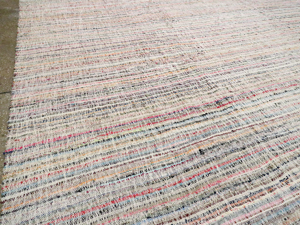 Contemporary Handmade Turkish Flatweave, No.30116 - Gsblank