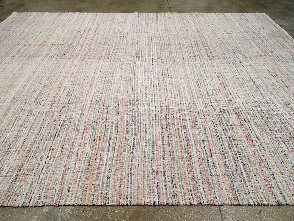 Contemporary Handmade Turkish Flatweave, No.30116 - Gsblank