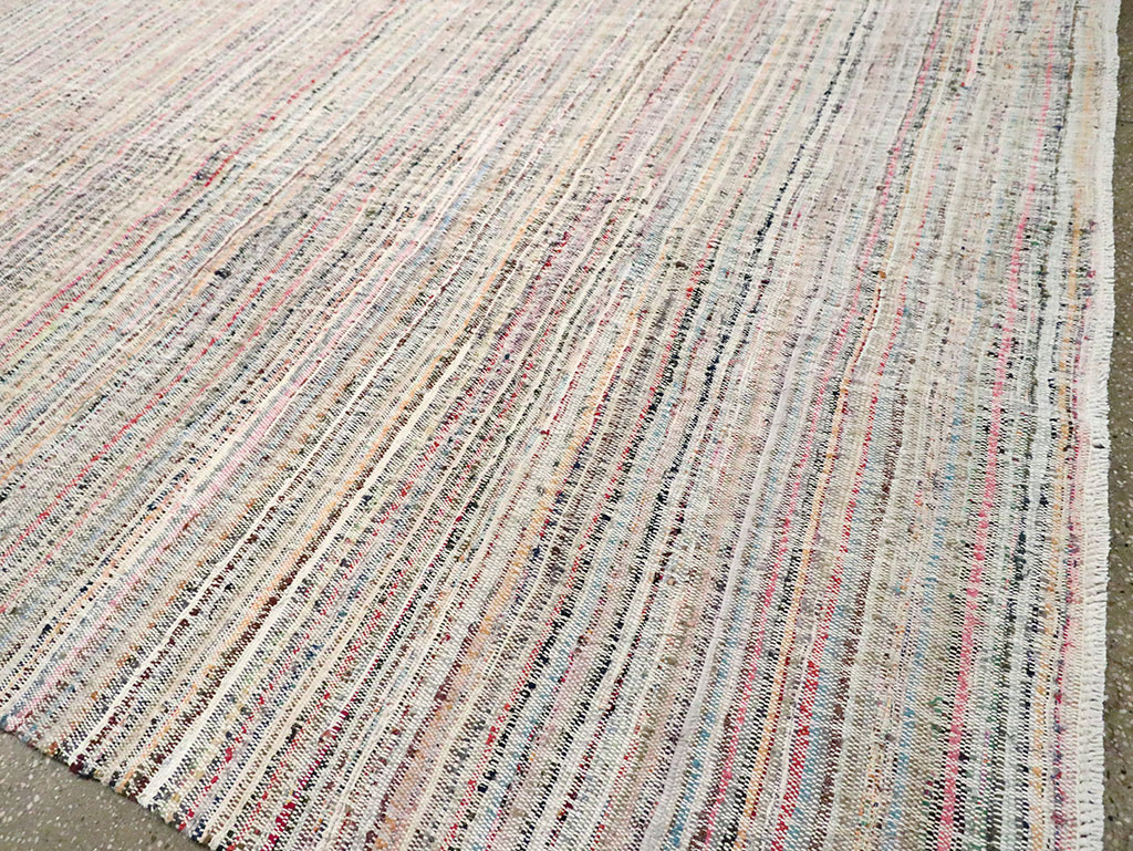 Contemporary Handmade Turkish Flatweave, No.30116 - Gsblank