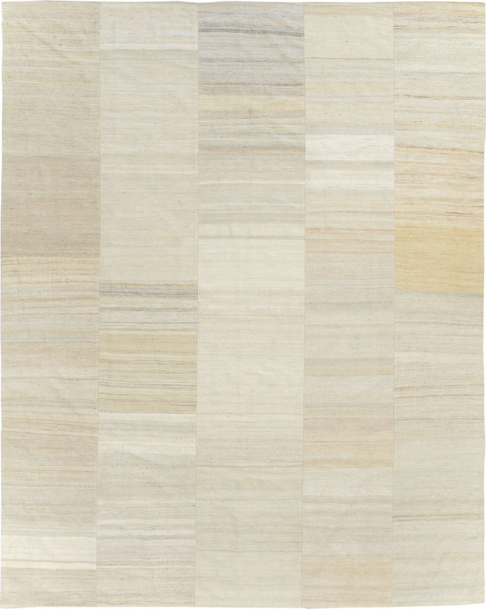 Vintage Turkish Flatweave Kilim Room Size Carpet, No.30123 - Gsblank