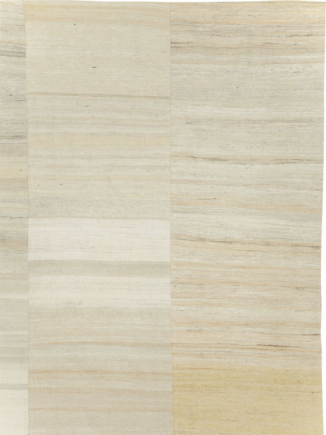 Vintage Turkish Flatweave Kilim Room Size Carpet, No.30123 - Gsblank