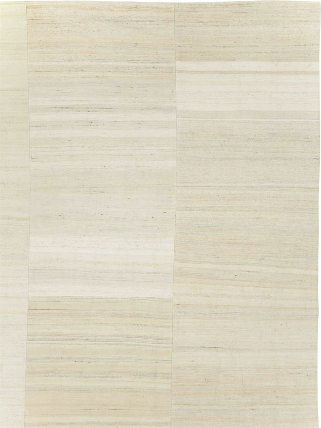 Vintage Turkish Flatweave Kilim Room Size Carpet, No.30123 - Gsblank