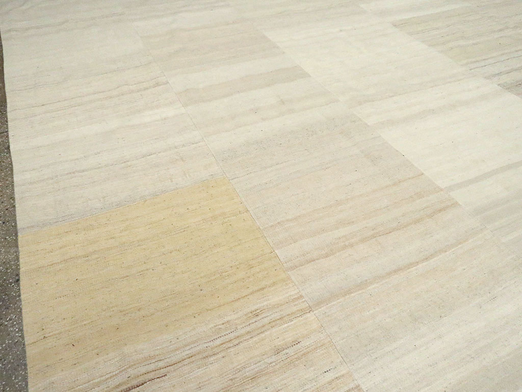 Vintage Turkish Flatweave Kilim Room Size Carpet, No.30123 - Gsblank