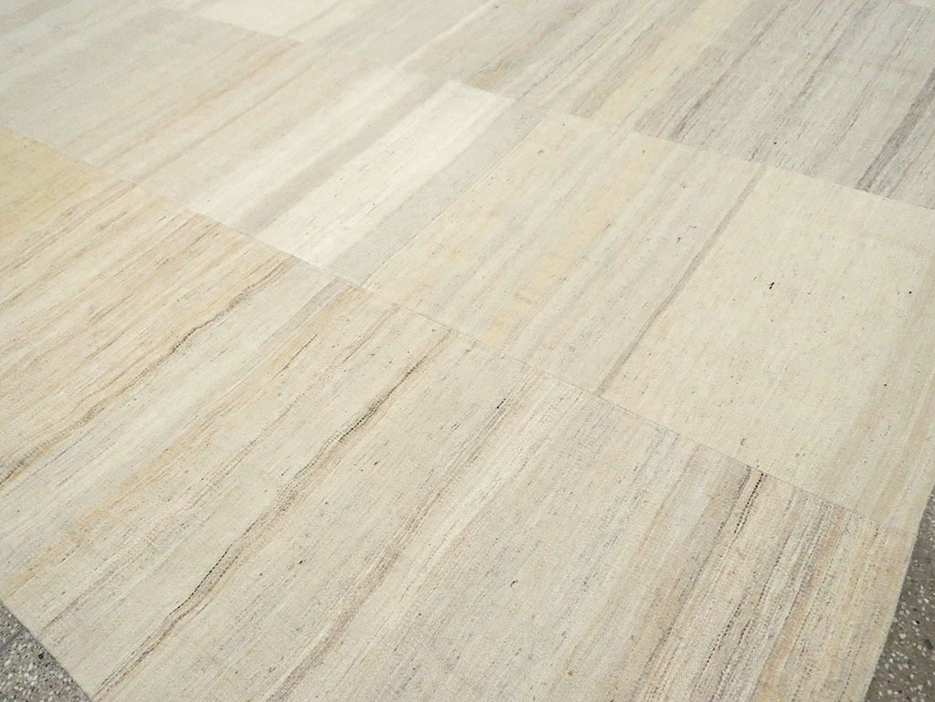 Vintage Turkish Flatweave Kilim Room Size Carpet, No.30123 - Gsblank