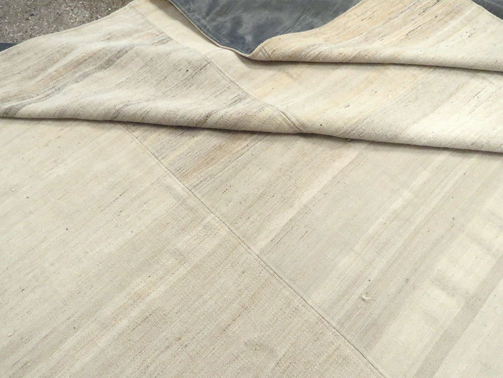 Vintage Turkish Flatweave Kilim Room Size Carpet, No.30123 - Gsblank