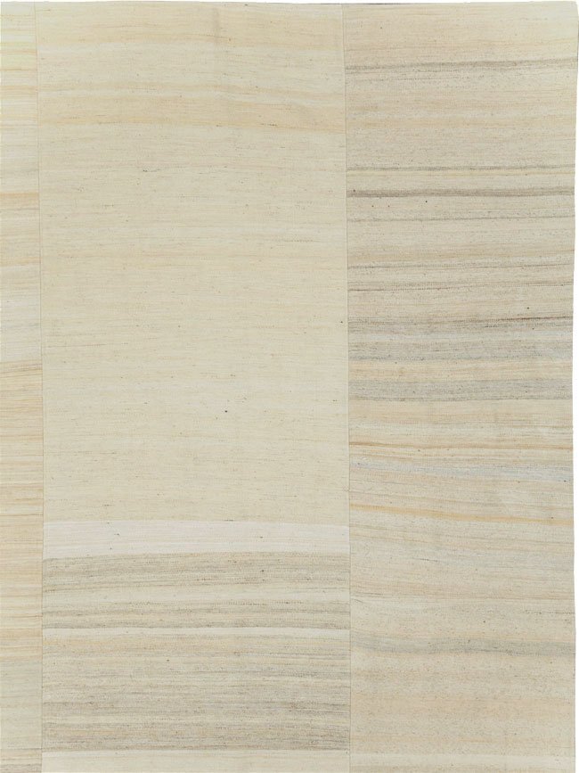 Vintage Turkish Flatweave Kilim Room Size Carpet, No.30125 - Gsblank