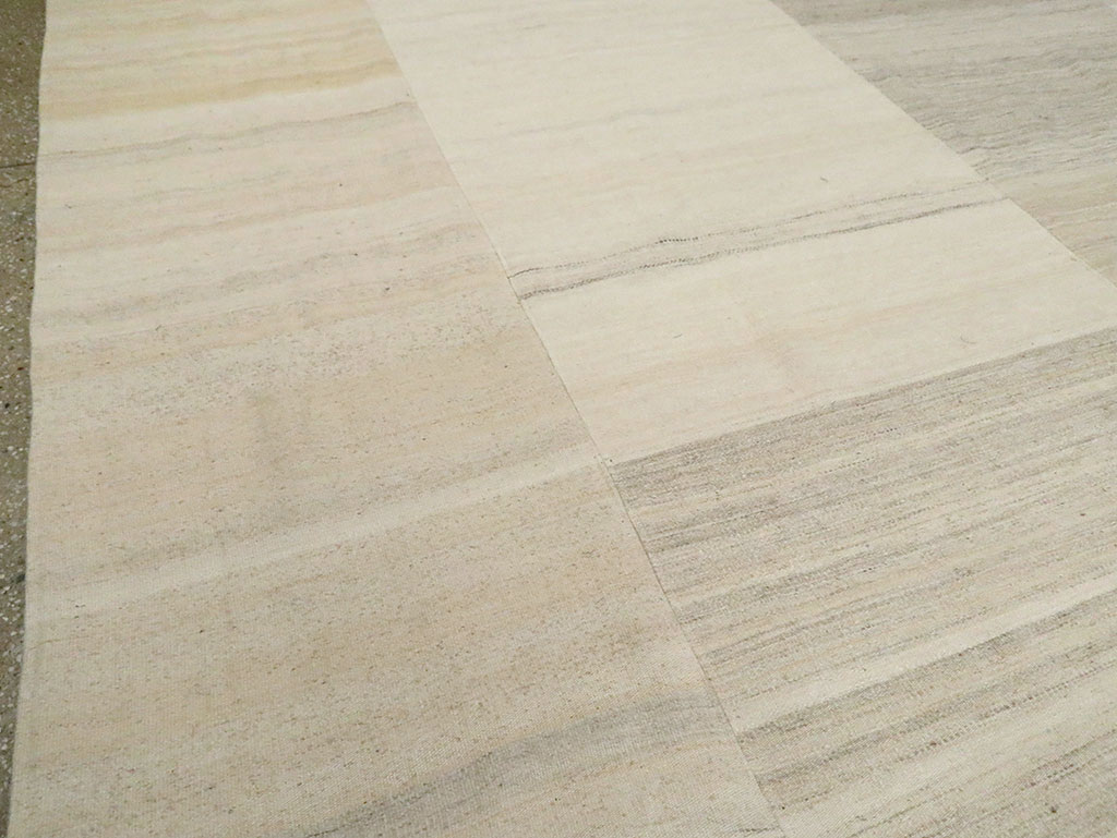 Vintage Turkish Flatweave Kilim Room Size Carpet, No.30125 - Gsblank