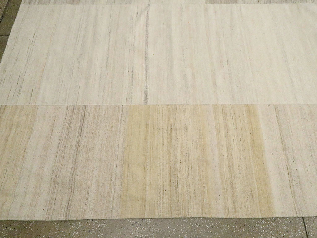 Vintage Turkish Flatweave Kilim Room Size Carpet, No.30125 - Gsblank