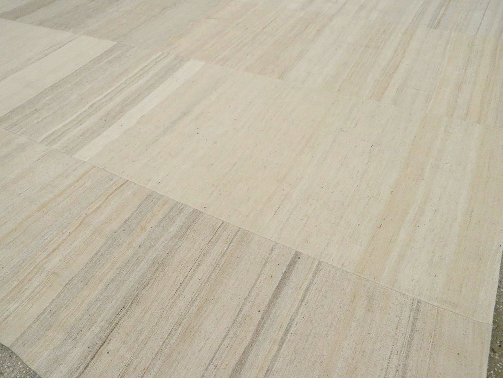 Vintage Turkish Flatweave Kilim Room Size Carpet, No.30125 - Gsblank