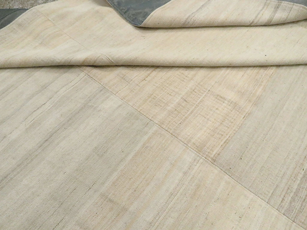 Vintage Turkish Flatweave Kilim Room Size Carpet, No.30125 - Gsblank