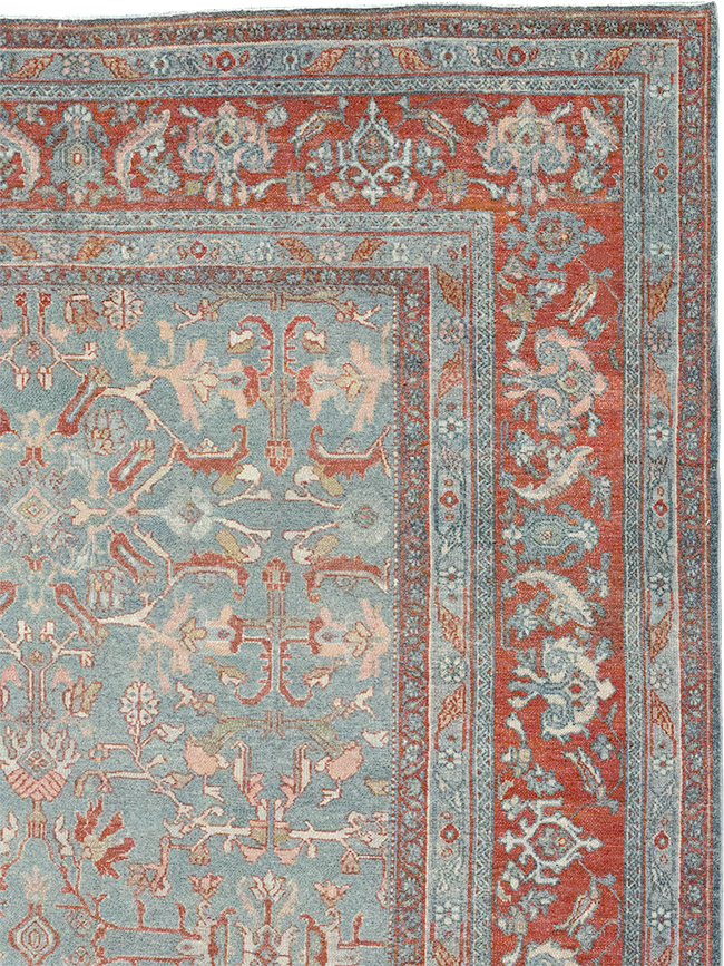 Antique Persian Bibikabad Room Size Carpet, No.30135 - Gsblank