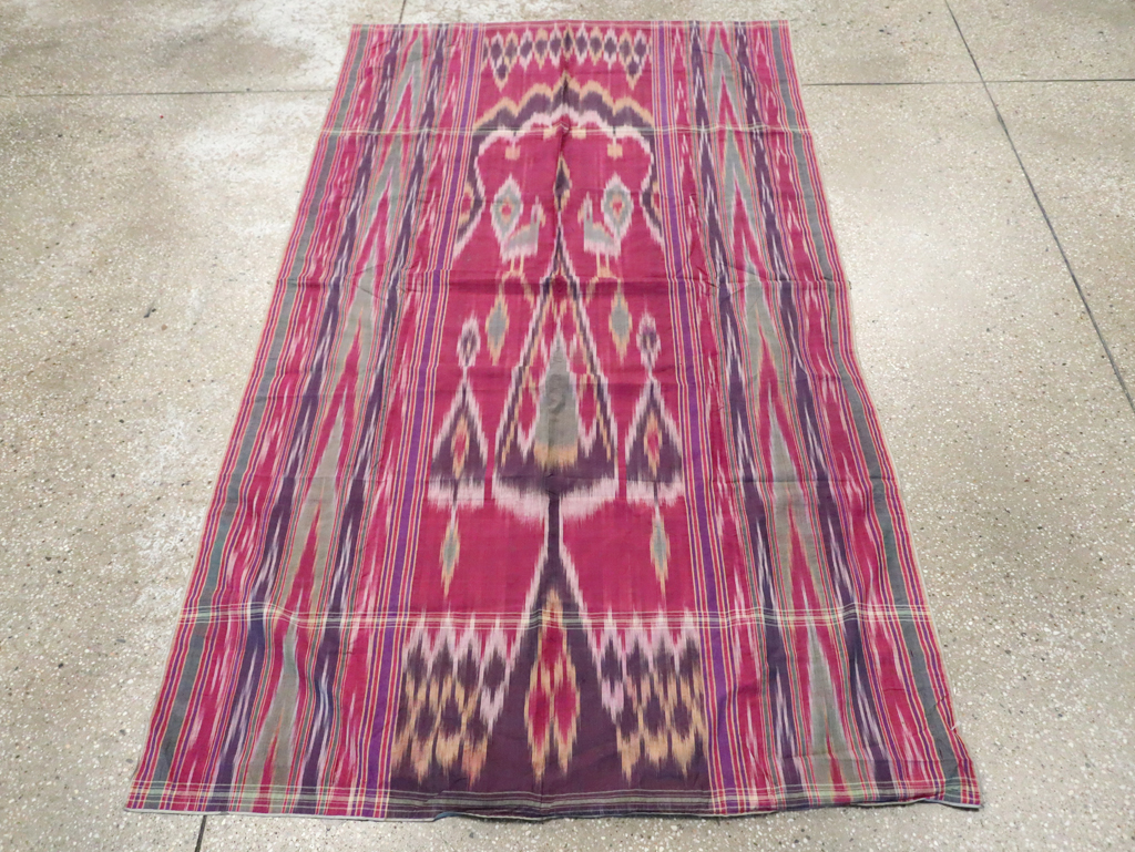 Vintage Persian Yazd Silk Textile, No.30140 - Gsblank